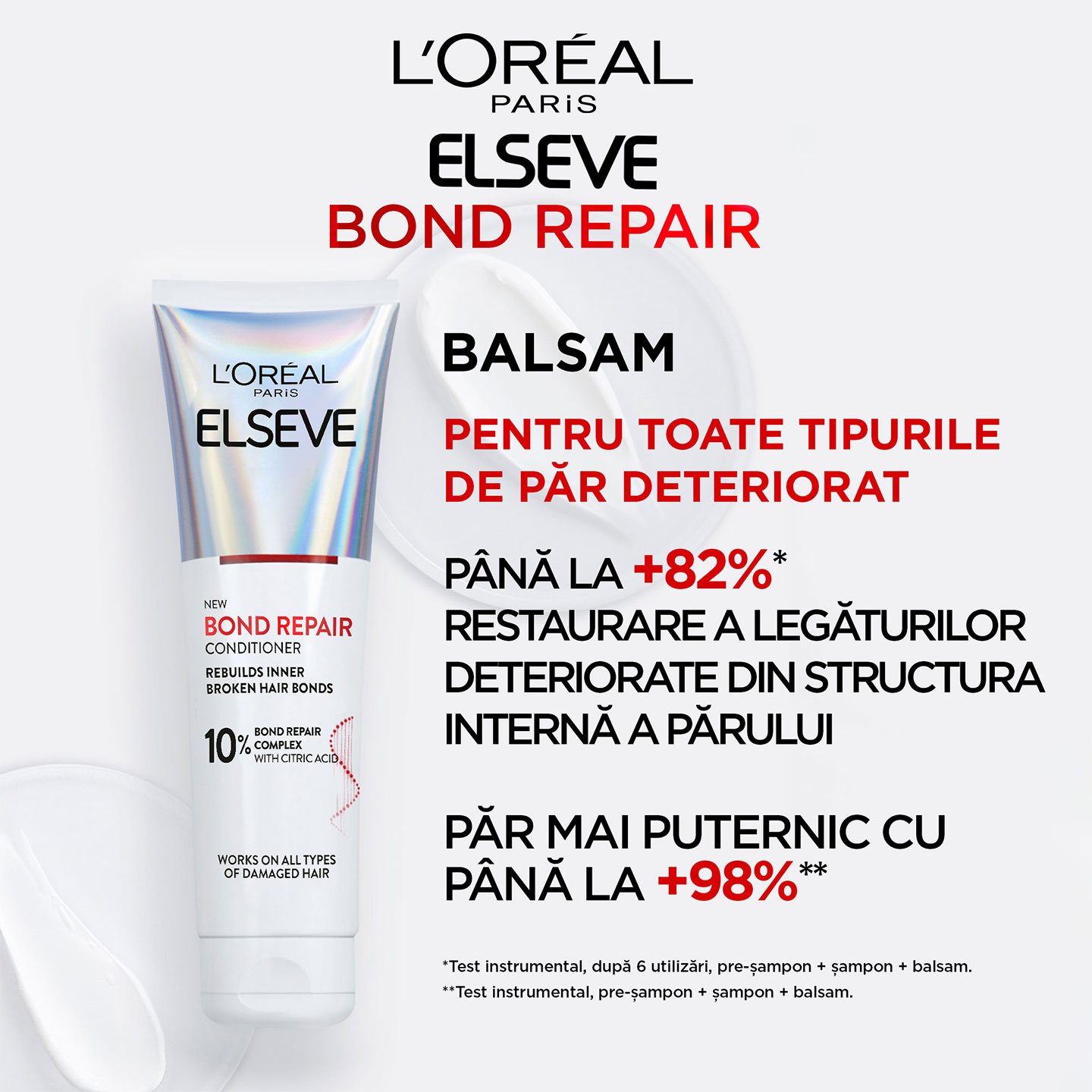 Balsam Elseve Bond Repair pentru păr deteriorat proprietati