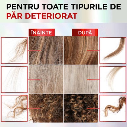 Pre-Șampon Elseve Bond Repair pentru păr deteriorat inainte si dupa 2