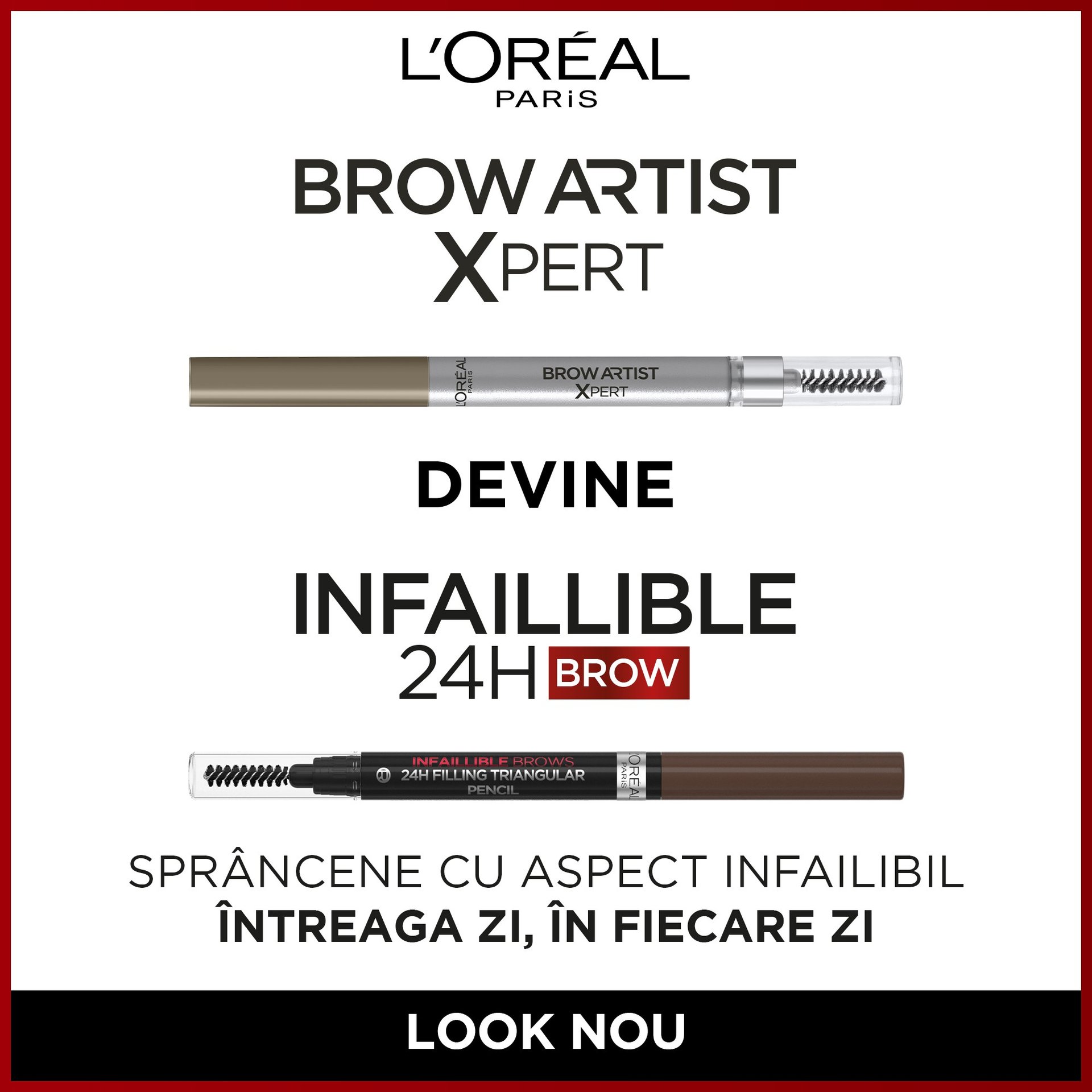noul Infaillible Brow 24H Triangular Brunette