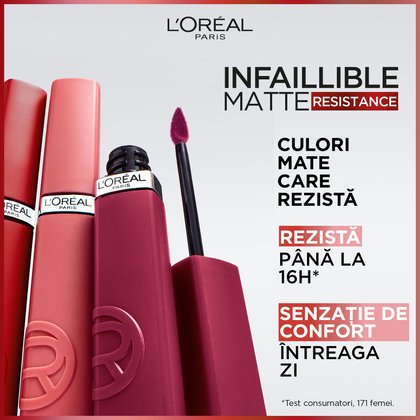 ruj lichid mat infaillible matte resistance 105 breakfast in bed 1