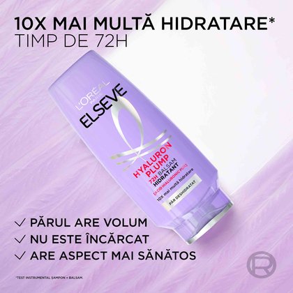 Balsam Elseve Hyaluron Plump pentru păr deshidratat acid hialuronic