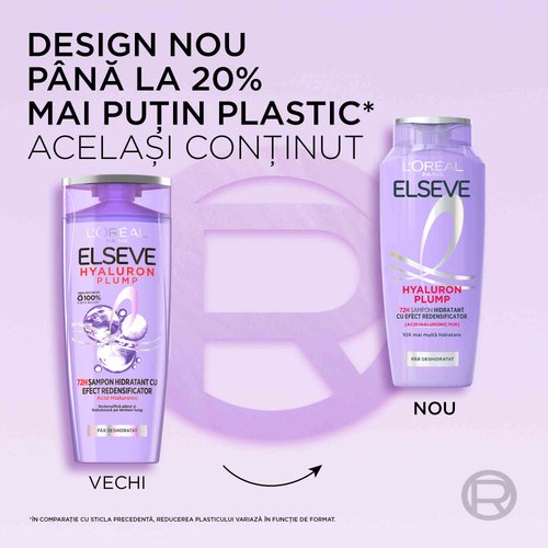 Sampon cu acid hialuronic Elseve Hyaluron Plump 400ml proprietati
