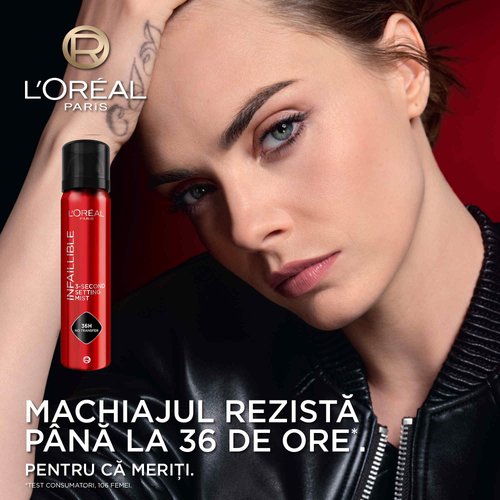 Spray de fixare rezistent la transfer Infaillible 3-Second Setting Mist 2