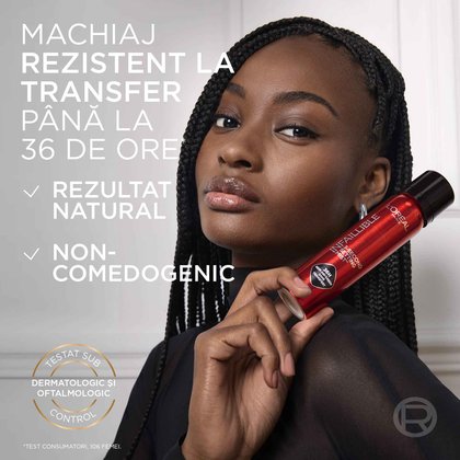 Spray de fixare rezistent la transfer Infaillible 3-Second Setting Mist particule micro fine