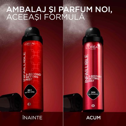 Spray de fixare rezistent la transfer Infaillible 3-Second Setting Mist 3