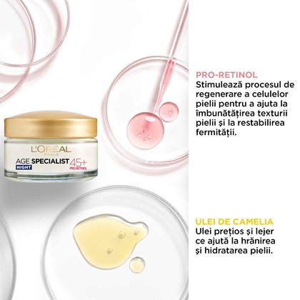 crema antirid hidratanta de noapte age specialist 45+ ingrediente