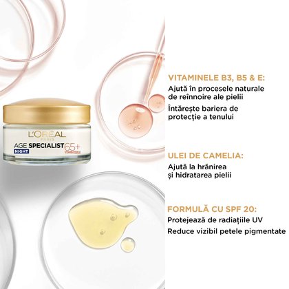 crema antirid hidratanta de noapte age specialist 55+ ingrediente