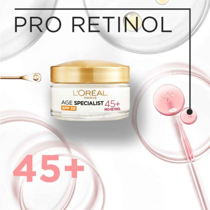 crema antirid hidratanta de noapte age specialist 45+ pro-retinol