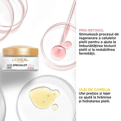 crema antirid hidratanta de zi age specialist 45+ ingrediente