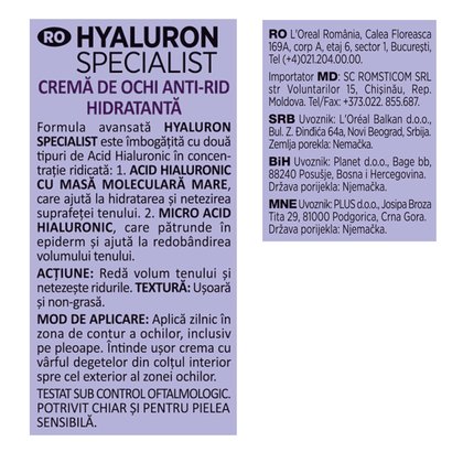 crema de ochi hidratanta antirid