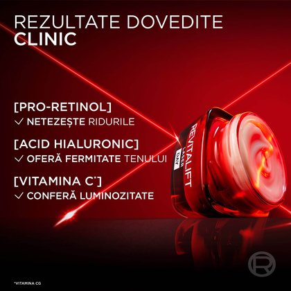 crema antirid de zi revitalift laser testata dermatologic