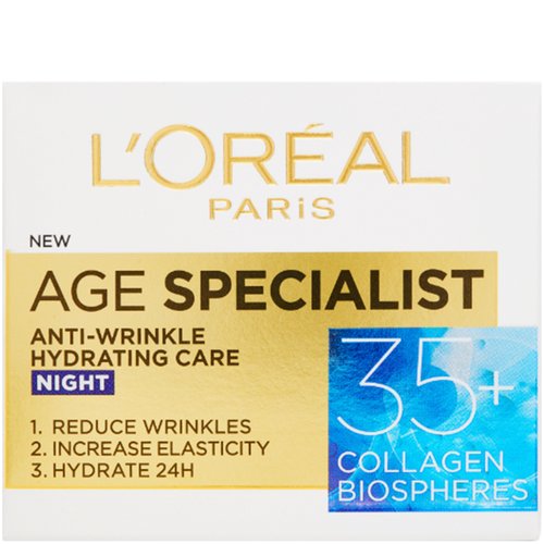 crema antirid hidratanta de noapte age specialist 35+ loreal paris