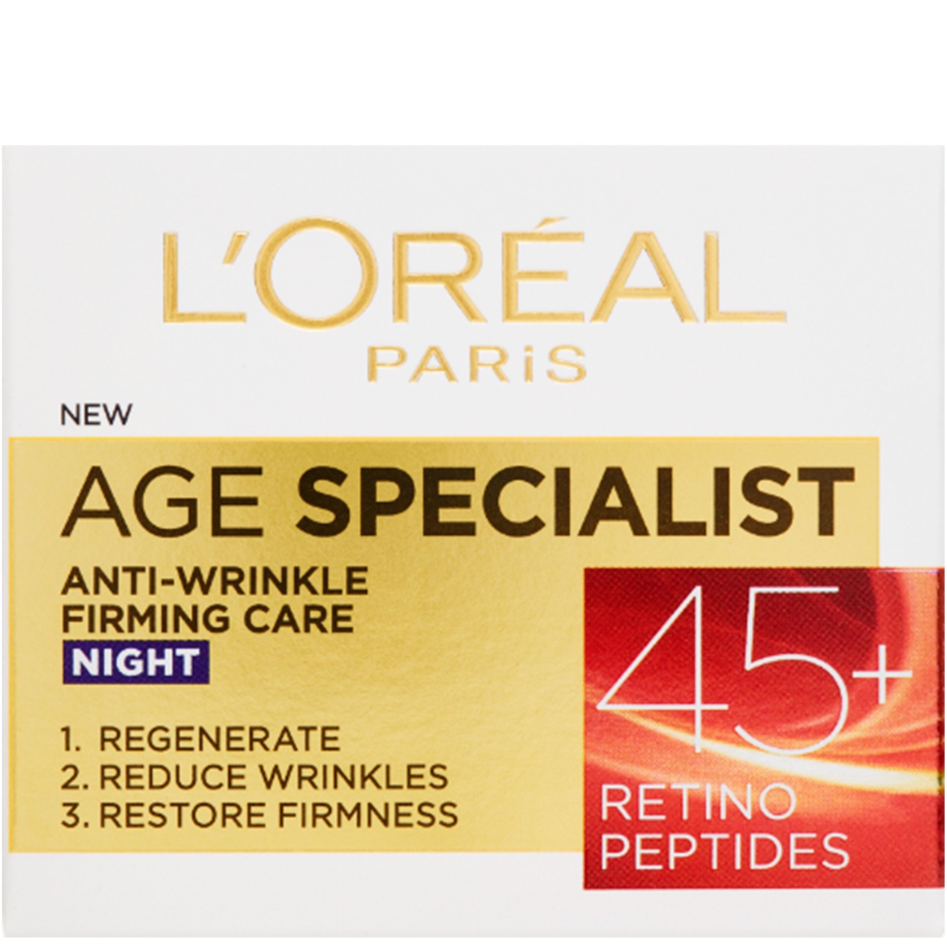 crema antirid hidratanta de noapte age specialist 45+ loreal paris