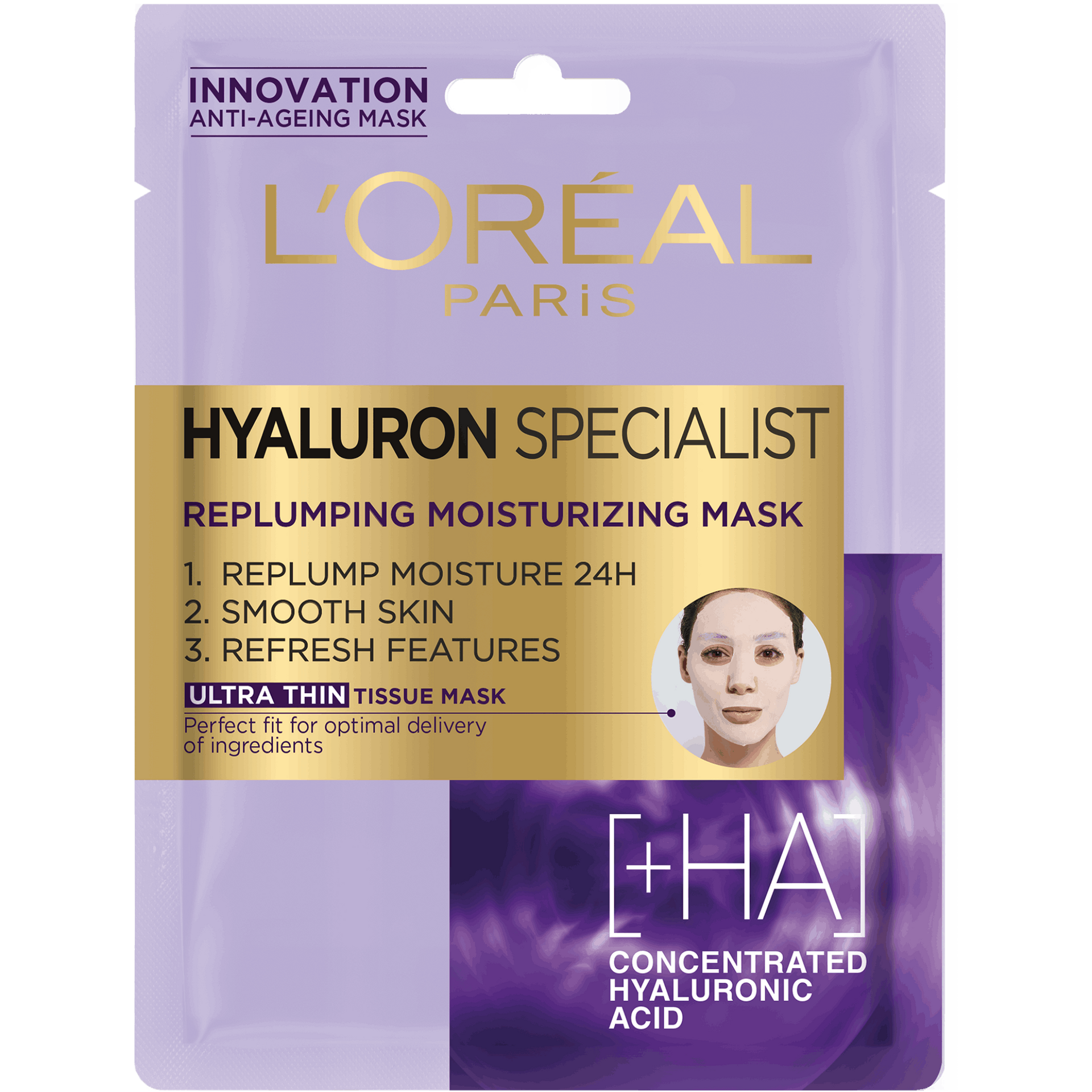 masca servetel hidratanta hyaluron specialist