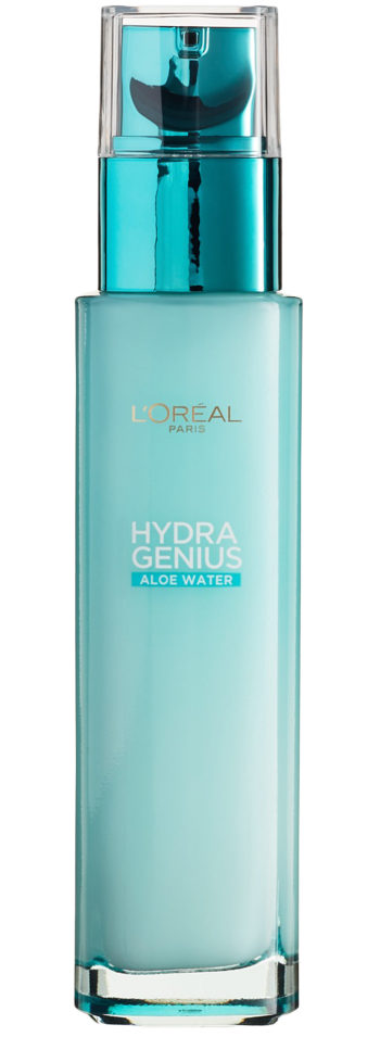 Crema fluida hidratanta 72h* cu Apa de Aloe pentru ten normal si mixt L'Oreal Paris Hydra Genius
