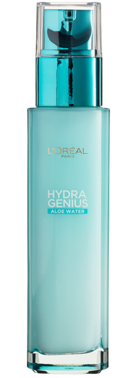 Crema fluida hidratanta 72h* cu Apa de Aloe pentru ten normal si mixt L'Oreal Paris Hydra Genius